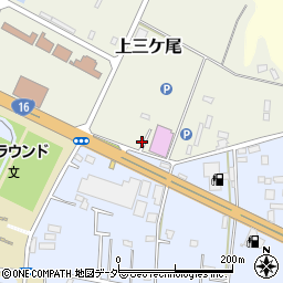 千葉県野田市上三ケ尾205周辺の地図