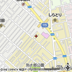 埼玉県越谷市弥十郎225-1周辺の地図