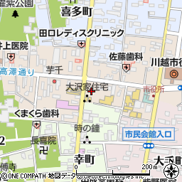 MioCasaloレストラン川越蔵のまち店周辺の地図