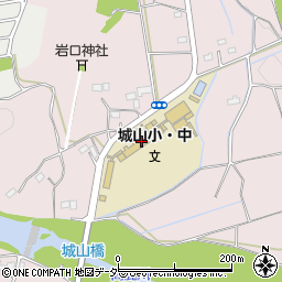 坂戸市立城山中学校　さわやか相談室周辺の地図