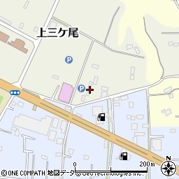 千葉県野田市上三ケ尾198周辺の地図