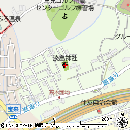 淡島神社周辺の地図