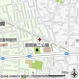 埼玉県越谷市恩間233周辺の地図