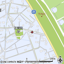 埼玉県吉川市下内川662周辺の地図