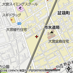 埼玉県さいたま市北区盆栽町361-5周辺の地図