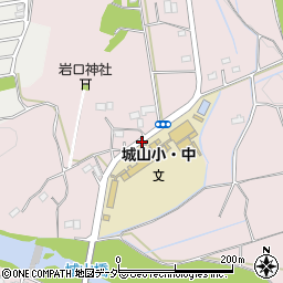 城山中学校周辺の地図