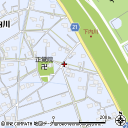 埼玉県吉川市下内川661周辺の地図