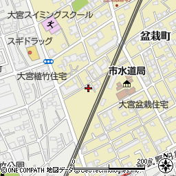 埼玉県さいたま市北区盆栽町361-2周辺の地図