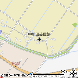 中新田公民館周辺の地図