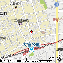 埼玉県さいたま市北区盆栽町121-1周辺の地図
