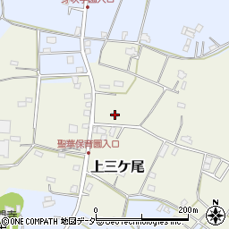 千葉県野田市上三ケ尾637周辺の地図