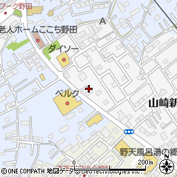 千葉県野田市山崎新町2周辺の地図