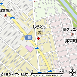 埼玉県越谷市弥十郎280周辺の地図