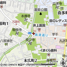 元町公衆トイレ周辺の地図