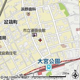 埼玉県さいたま市北区盆栽町119-5周辺の地図