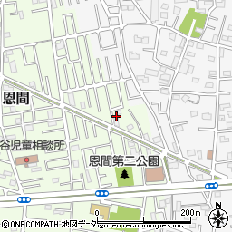 埼玉県越谷市恩間242周辺の地図