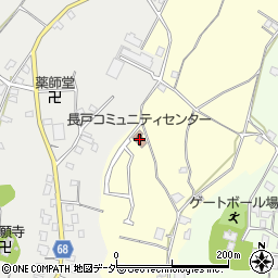 長戸コミュニティセンター周辺の地図