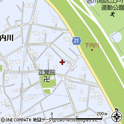 埼玉県吉川市下内川112周辺の地図