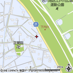 埼玉県吉川市下内川667周辺の地図