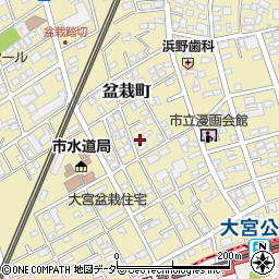 埼玉県さいたま市北区盆栽町202-11周辺の地図
