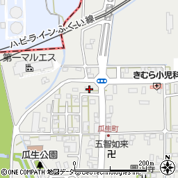 福井県越前市瓜生町30周辺の地図