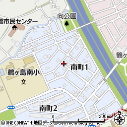 〒350-2215 埼玉県鶴ヶ島市南町の地図