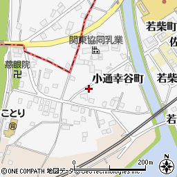 茨城県龍ケ崎市小通幸谷町周辺の地図