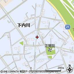 埼玉県吉川市下内川206周辺の地図