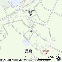 千葉県香取市長島322周辺の地図