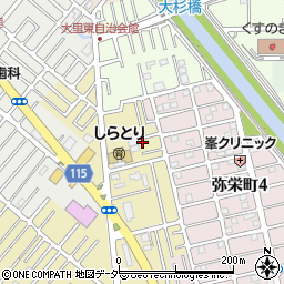 埼玉県越谷市弥十郎272-10周辺の地図