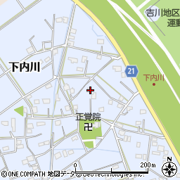 埼玉県吉川市下内川146周辺の地図