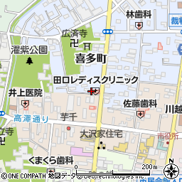 田口レディスクリニック周辺の地図