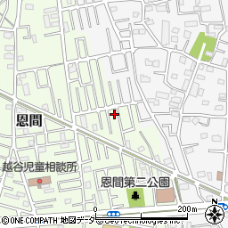 埼玉県越谷市恩間267-9周辺の地図
