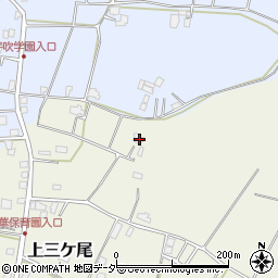 千葉県野田市上三ケ尾606周辺の地図