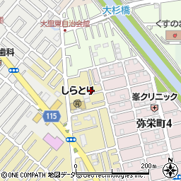 埼玉県越谷市弥十郎272-11周辺の地図