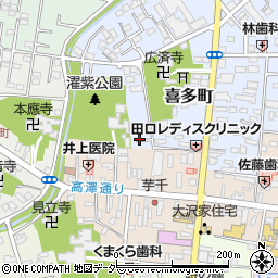 埼玉県川越市喜多町周辺の地図