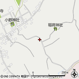 茨城県稲敷市小野周辺の地図