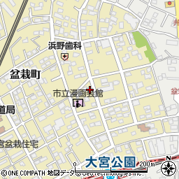 埼玉県さいたま市北区盆栽町151周辺の地図