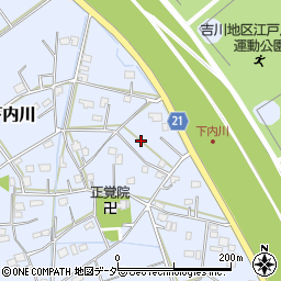 埼玉県吉川市下内川124周辺の地図