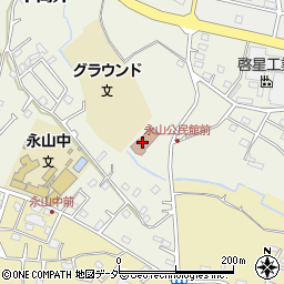 永山公民館周辺の地図