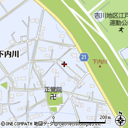 埼玉県吉川市下内川102周辺の地図