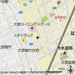 埼玉県さいたま市北区盆栽町441周辺の地図