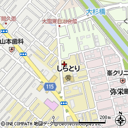 埼玉県越谷市弥十郎259-7周辺の地図