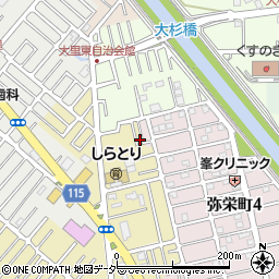 埼玉県越谷市弥十郎263周辺の地図