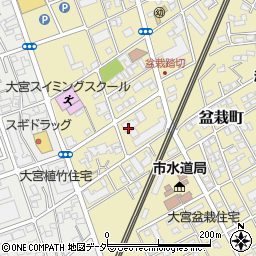 埼玉県さいたま市北区盆栽町380-2周辺の地図