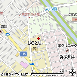 埼玉県越谷市弥十郎262-6周辺の地図
