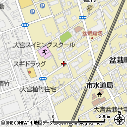 埼玉県さいたま市北区盆栽町438-1周辺の地図