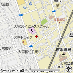 埼玉県さいたま市北区盆栽町442周辺の地図