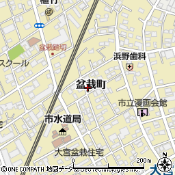 埼玉県さいたま市北区盆栽町210-17周辺の地図