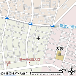 埼玉県越谷市大道853周辺の地図
